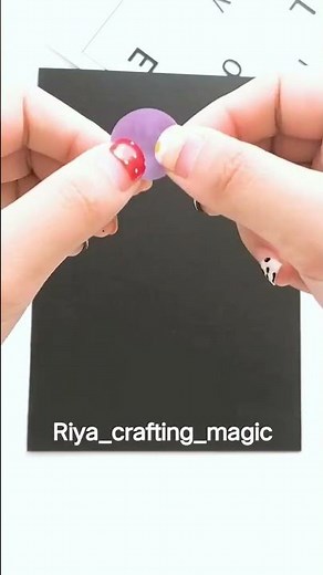 Easy grape paper craft for kids ! 3D fruit craft idea