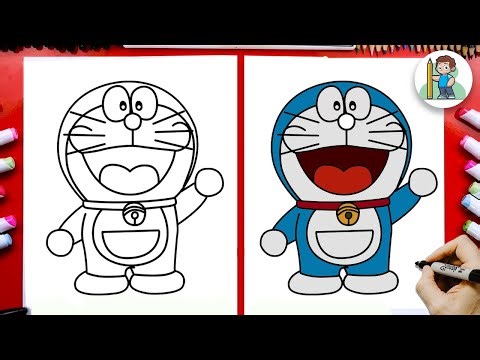 HOW TO DRAW DORAEMON STEP BY STEP EASY TUTORIAL
