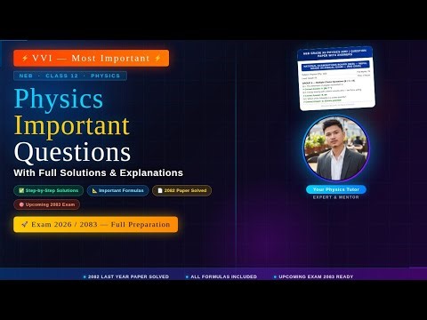 NEB Class 12 Physics 2026 VVI Questions & Answers | Full Guide for Exam 2083 (Don’t Miss!)