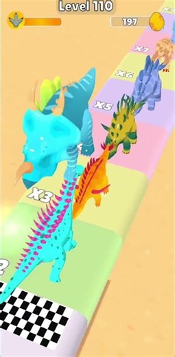 Dino Evolution Merge Game Level 110