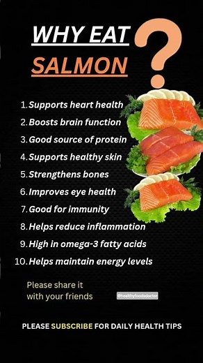 🐟Why Eat Salmon? | Top Health Benefits You Should Know | Top 10 Health Benefits Of Eating Salmon #yt