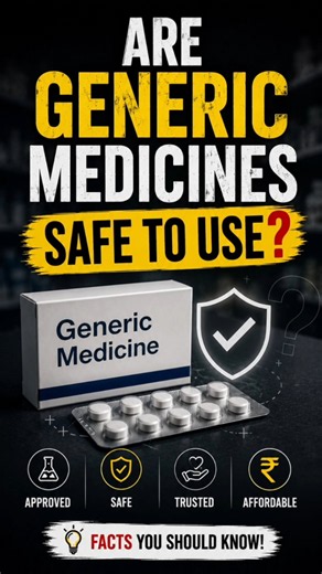 Are Generic Medicines Safe to use? #shorts #explore #medicine #facts #dailyfacts #genericmedicine