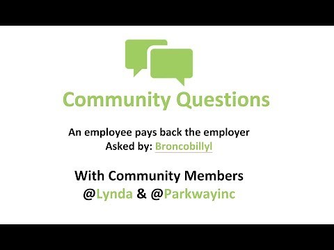 How to post an employee loan repayment in QuickBooks