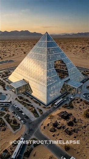 This Futuristic Glass Pyramid City Looks Unreal