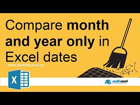 Compare month and year in Excel dates (ignore the day)