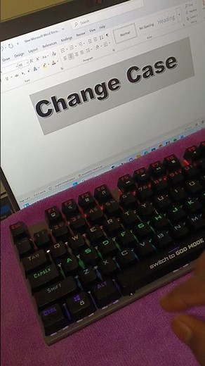 Computer Shortcut Key For Letter case change Uper Lower Proper #trending #shortcutkeys #tricks #asmr