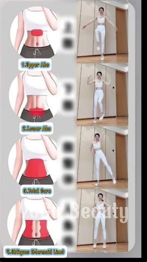 4 Best Standing Exercises to Flatten Your Belly (No Floor Required) 🧍‍♀️🔥 #motivation