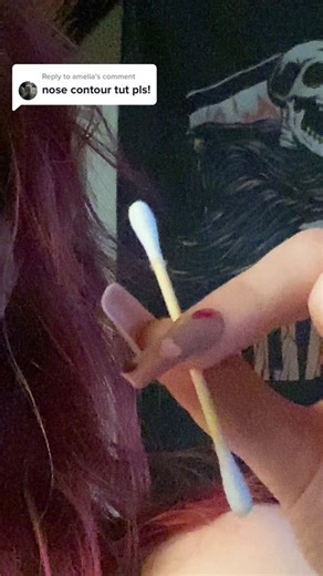 Cotton Bud Nose Contour with Eyeshadow Tutorial