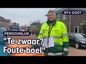 Vuilnisman Mark checkt afvalcontainers van binnen en buiten | RTV Oost