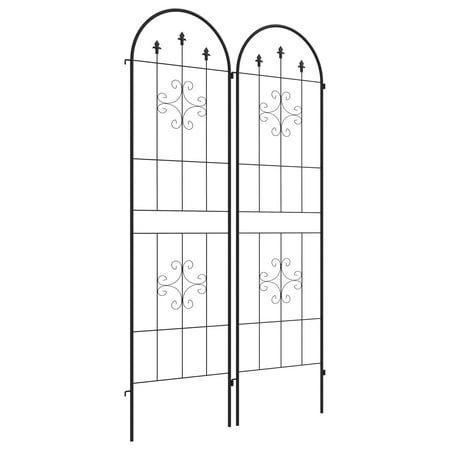Set of 2 Garden Trellis Metal Trellis for Climbing Plants Flowers - Walmart.ca
