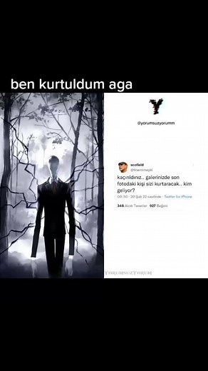 @yorumsuzyorumm ile #düet sizde düet atın. #slenderman