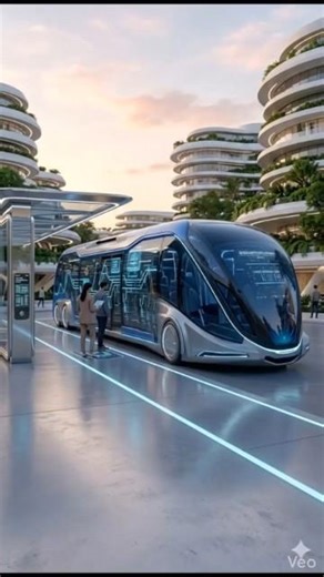 You Won't Believe How Advanced This Bus Is 😲 #futuristic #tech #autonomous