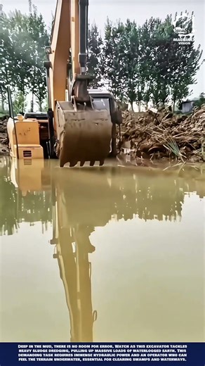 Excavator Operator Training Machine Innovation for swamp land reclamation