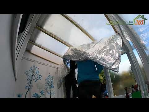 9m² Lean-To Conservatory Transformed in Just 3 HOURS | Insulated Ceiling Time-Lapse