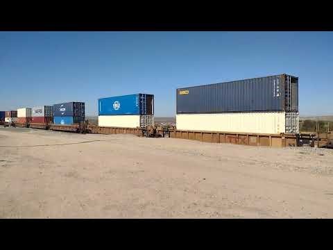 EB BNSF Domestic Intermodal/Port Stack Train At Wild Crossing CA! #bigbossrailfanner