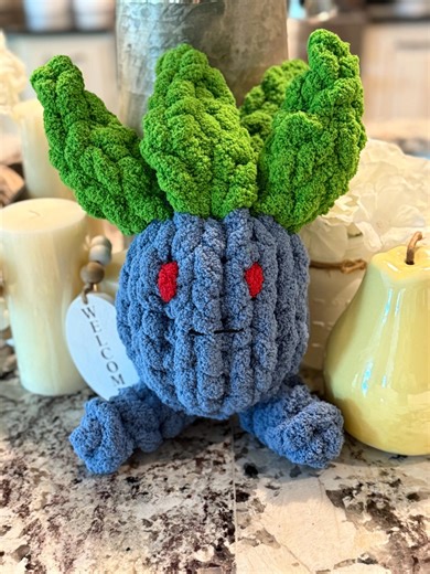 Pokemon-inspired Plushie: Oddish - Etsy