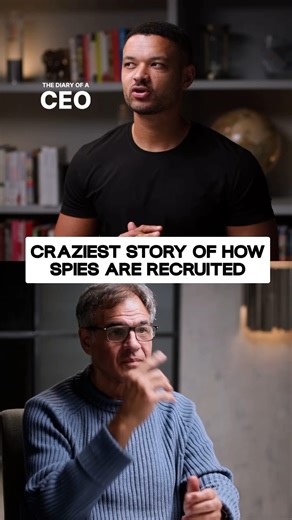 How Are Spies Recruited? 🤔 #podcast #cia #secretservice | Steven Bartlett