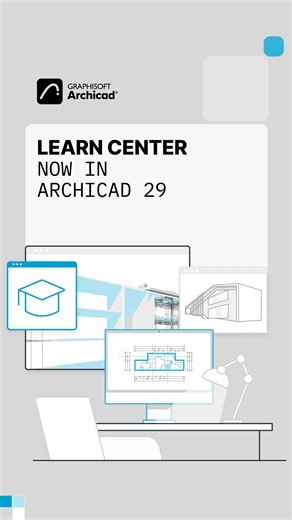 Learn while you work — right inside Archicad. The new Learning Center connects you directly to tips, videos, and training materials — without ever leaving your project. From quick answers to complete courses, it’s all right where you need it. 💡 Available in Archicad 29 🔗 Explore it here: https://bit.ly/4nJ4ytk #Archicad29 #GraphisoftLearn #BIM #training #productivity | Archicad by Graphisoft