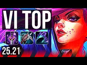 VI vs KENNEN (TOP) | 6 solo kills, Godlike | EUNE Master | 25.21