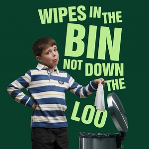 Stop the Block! Flushing wet wipes blocks pipes and drains! 😱 Avoid a plumbing disaster by putting wet wipes in the bin. Find out more: https://bit.ly/3CdcQmN | United Utilities