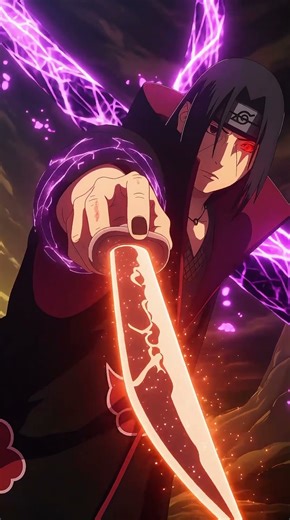 Itachi’s Susanoo: The Sword of Totsuka awakens… 🔥⚔️ #4k #anime #sharingan #itachi #lwallpaper