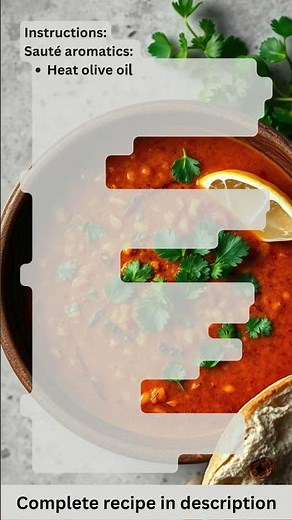 Spiced Lentil & Tomato Soup – Recipe by What Shall I Cook