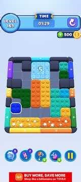 Color Block Jam 163 Solved