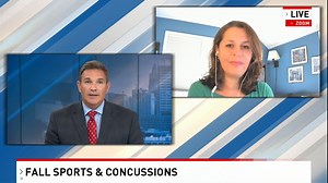 Concussion symptoms and treatment during fall sports season