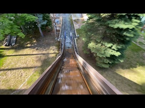 Canobie Lake Park Log Flume (4k pov)