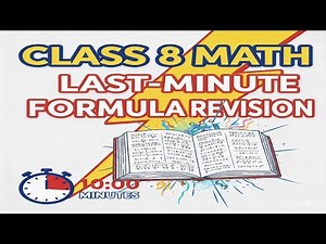 Class 8 Maths All Formulas Revision | NCERT/CBSE Quick Exam Prep
