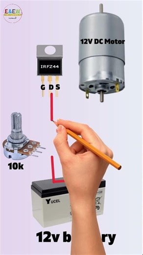 IRFZ44N Mosfet 12v DC Motor