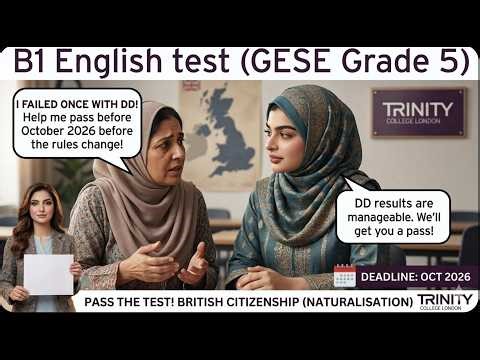 B1 English Test (GESE Grade 5) | SELT British Citizenship| Trinity College London ILR UK