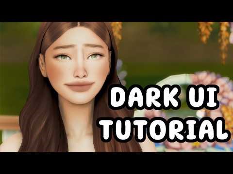 The sims 4 Dark UI MOD tutorial - Chalk'd UI !