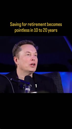 𝐀𝐫𝐭𝐢𝐟𝐢𝐜𝐢𝐚𝐥 𝐈𝐧𝐭𝐞𝐥𝐥𝐢𝐠𝐞𝐧𝐜𝐞 𝐟𝐨𝐫 𝐄𝐯𝐞𝐫𝐲𝐨𝐧𝐞 on Instagram: "💭 “Retirement savings won’t matter in 10 to 20 years.” A post circulating on X claims Elon Musk said that, arguing AI and robotics could drive labor costs toward zero and push society toward abundance - where traditional “saving for scarcity” stops making sense. Important context: this is a repost/quote claim from a third-party account, not an official transcript in the screenshot. ⁉️If AI makes essentials chea