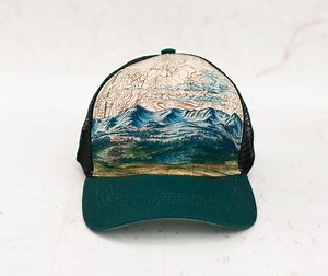 Bridger Range Topographic Map Trucker Hat: Hiking Trail Running Cap - Etsy