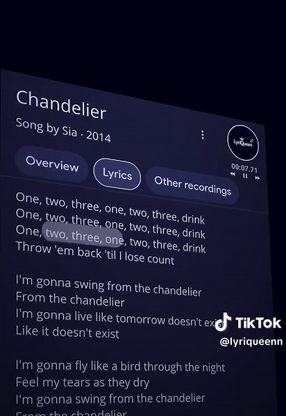 Chandelier Lyrics by Sia - Explore the Meaning