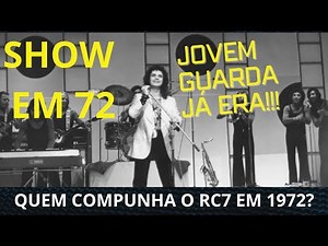 ROBERTO CARLOS APRESENTA O RC7 EM SHOW DE 1972 E DIZ: "JOVEM GUARDA JÁ ERA!"