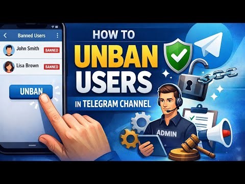How to unban users in telegram channel