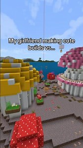 GF vs BF builds #minecraft #minecrafthumor #minecraftshorts #minecraftrealistic #minecraftjokes