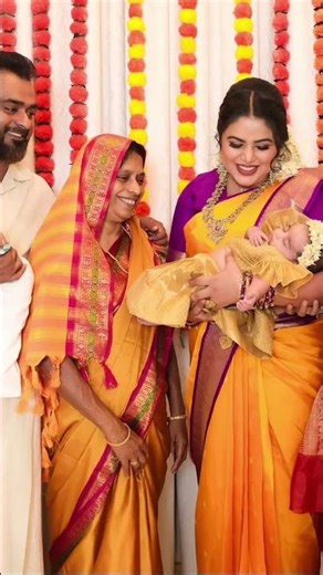 Actress Shamna Kasim celebrated the thread-tying ceremony and her baby's 28th birthday together 😍...