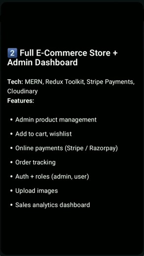Top 5 Mern projects. #viral #coding #tech #smartphone #mern #javascipt #html