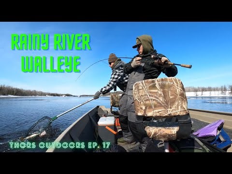 Spring Walleye Fishing on the Rainy River (March 2023)