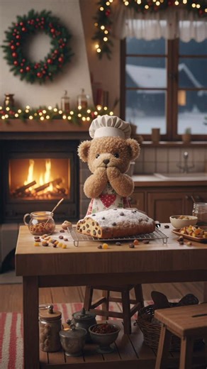 テディープー on Instagram: "Teddy Pooh Made Christmas Stollen 💝"