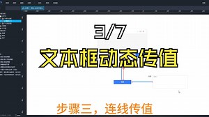 步骤3：加上文本框动态传值 | uiotos、零代码、0代码、无代码、低代码、可视化编程、nodered、amis、appsmith、codewave