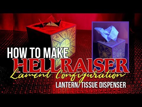 How to Make a Lament Configuration Lantern/Tissue Box - Hellraiser Clive Barker Hulu 2022