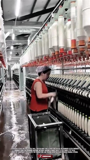 Smart spindle tool helps workers organize thread bobbins faster in textile mills