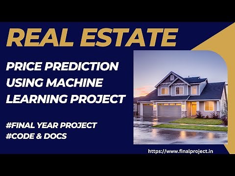 Real Estate Price Prediction Using Machine Learning Project || House Price Prediction Project