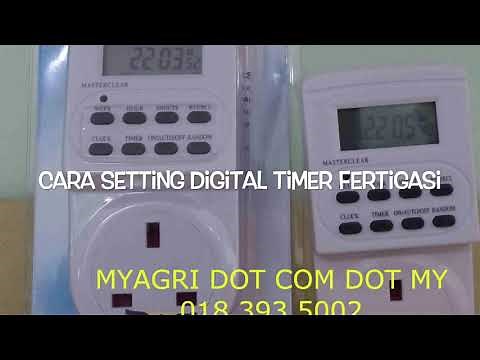 Cara setting digital timer