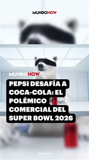 🔴 Pepsi desafía a Coca-Cola con polémico comercial del Super Bowl 2026 | Mundo Now Pepsi presentó su nuevo comercial global para el Super Bowl LX, titulado The Choice, con el que recupera elementos clásicos de su estrategia publicitaria para lanzar un desafío simbólico a su histórico competidor, Coca-Cola. La pieza se emitirá durante la transmisión del partido y ya ha generado debate por su mensaje y tono competitivo. | MundoNow