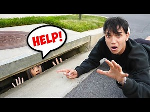 Our Little Sister FELL Into The SEWER!